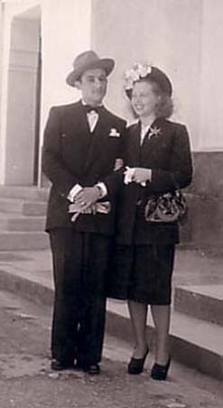 1948 : Antoine Carta et Aimée Manival.